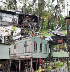 Foto : Angin Puting Beliung Rusak Rumah Warga Di Panaikang Sinjai