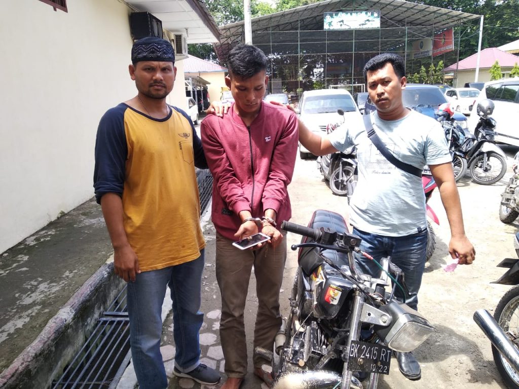 Satreskrim Polres Langkat Tangkap Pelaku Pencurian