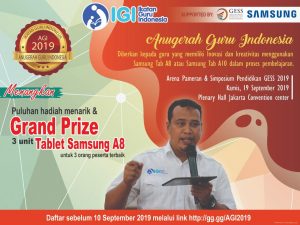 Gandeng Samsung Electronik Indonesia, IGI Akan Gelar Anugerah Guru Indonesia 2019
