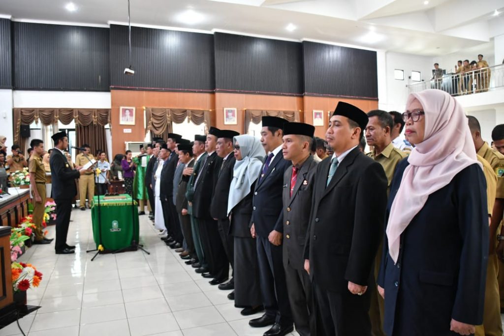 Tindak Lanjut Uji Kompetensi, Bupati Lantik 101 Pejabat Lingkup Pemkab Sinjai