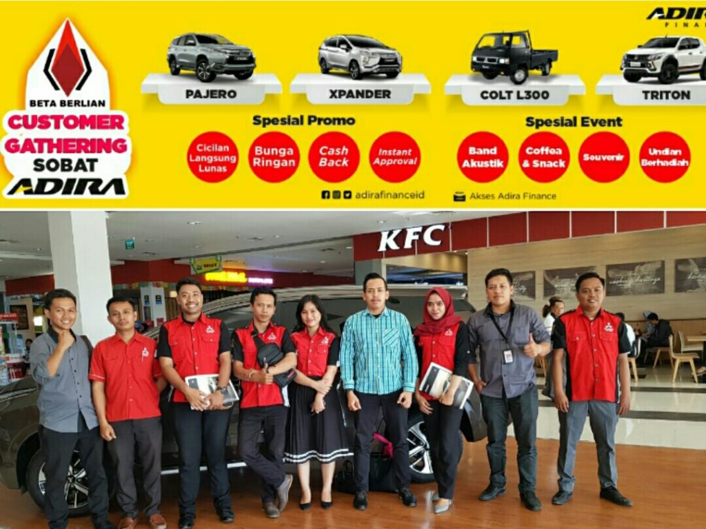 mitsubishi motors gelar event bersama adira finance
