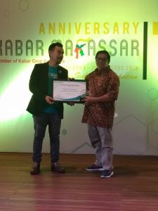 Di Ultah 10 Tahun Kabar Makassar , Syamsuddin Alimsyah Masuk Nominasi Tokoh NGo Berpengaruh
