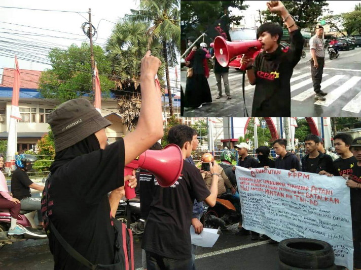 Aksi KPPM Tuntut Penuntasan Berbagai Kasus Pelanggaran HAM