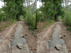 Warga Lappara Bangun Jalan Dengan Swadaya, Kemana Anggaran Desa Kompang ?