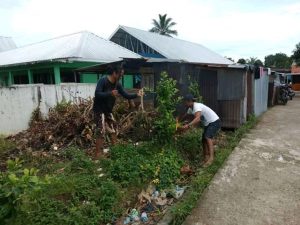 Cegah Covid-19, Masyarakat Bontominasa Bersihkan Pasar Balangriri