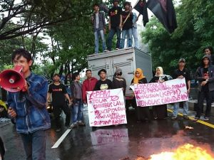 Soroti Kebijakan Pemerintah, KPPM Gelar Aksi Demonstrasi Terkait RUU Omnibus Law