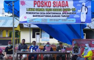 Desa Bontominasa Akan Dijaga Ketat 24 Jam Relawan Siaga Covid-19