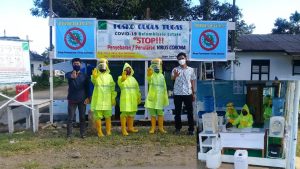 Kunjungi Posko Siaga Covid Balombessi, Ketua DPK KNPI Bulukumpa Apresiasi Kesiagaan Perlengkapan