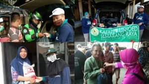 Aksi Kafapet Unsoed Semarang Raya Donasikan Paket Logistik