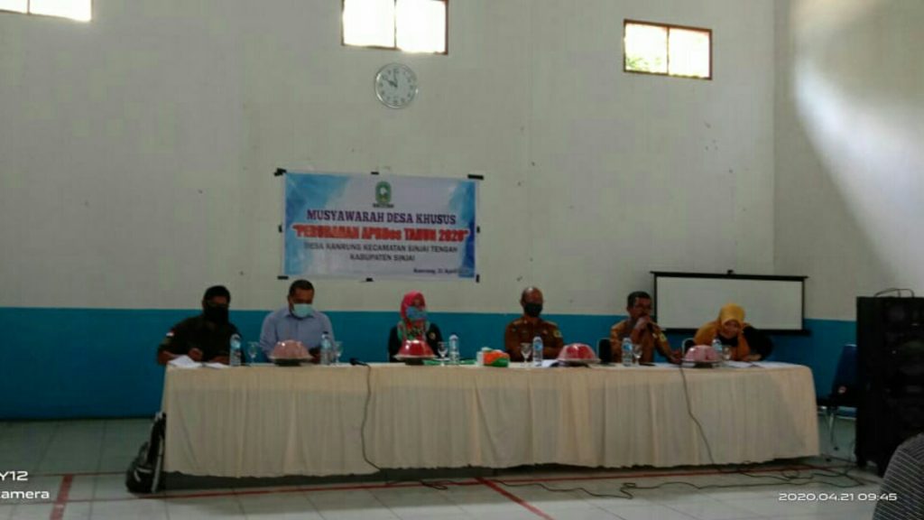 Darurat Covid 19, Pemdes Kanrung Lakukan Pembahasan Perubahan APBDesa