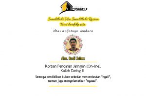 Pandemi Belasungkawa Terhadap Almarhum Rudi Salam