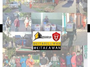 PANDEMI, YGBI dan Relawan Covid-19 Melakukan Penyemprotan Disinfektan