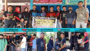 Dipimpin Kades, Tim Peduli Desa Sawatani Salurkan Bantuan di Posko KKB Luwu Utara