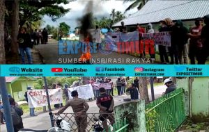 Puluhan Pemuda Kepung Kantor Desa Aska, Satu Dari 6 Tuntutanya Terkait SK Karang Taruna
