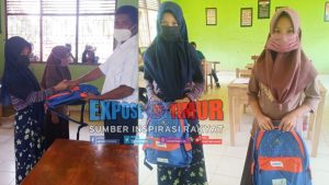 Yatim Mandiri Berikan Bantuan  Kepada siswa Madrasah Tsanawiyah  di Desa Aska