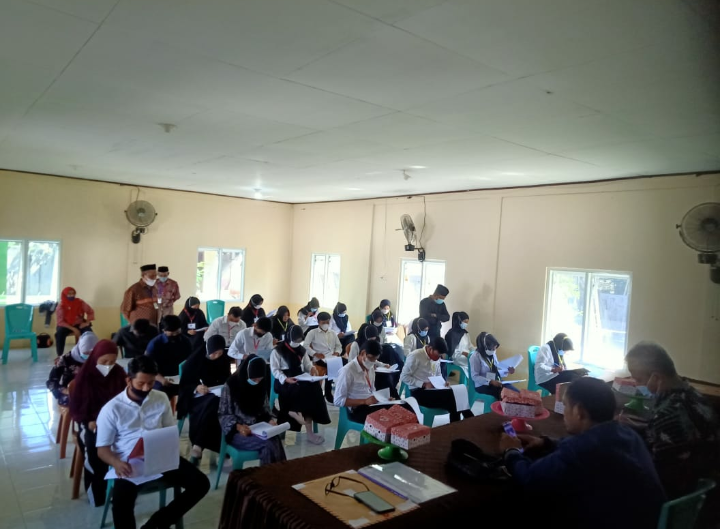 Seleksi Calon Perangkat Desa Garanta Kecamatan Ujungloe Memasuki Tahapan Tes Tertulis