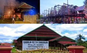 Bone Berduka, Rumah Adat Bola Soba Hangus Terbakar