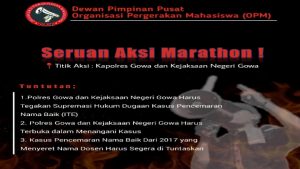 Masih Kasus 2017, DPP OPM Akan Kembali Geruduk Polres Gowa Dengan Kekuatan Lebih Besar