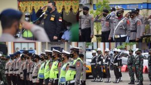 Dipimpin Ketua DPRD, Polres Bone Laksanakan Apel Gelar Pasukan Operasi Ketupat 2021