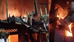 Kebakaran Hebat Hanguskan Puluhan Rumah Di Jalan Tinumbu Makassar