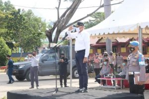 Sambut Idul Fitri, Bupati Kolaka Pimpin Apel Gelar Pasukan Operasi Ketupat Anoa-2021