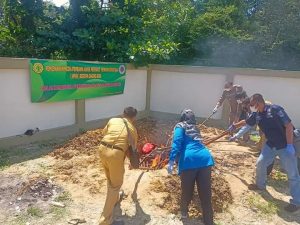 Pemusnahan 200 Kilogram Daging Babi Berpenyakit di Pangkalpinang