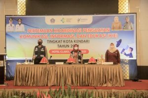 Dinas Kesehatan Kota Kendari Menggelar Pertemuan Koordinasi Penguatan KIE Tahun 2021