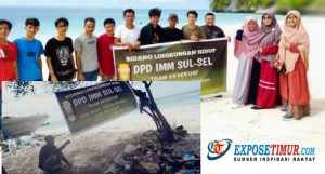 Tim Eksekusi Bidang Lingkungan Hidup DPD IMM Sulsel Bersama PC IMM Bulukumba Gelar Aksi Bersih Pantai Marumasa