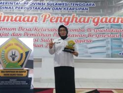 Hj. Asni, Pustakawan Konsel Terbaik Pertama Lomba Tingkat Provinsi Sultra 2021