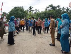Wabup Konsel Sambut Tim Penilai Lomba Desa Tingkat Prov Sultra di Desa Watumeeto