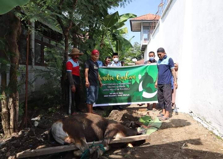 Sejumlah Hewan Kurban disembelih di lapas se-Sulawesi Barat
