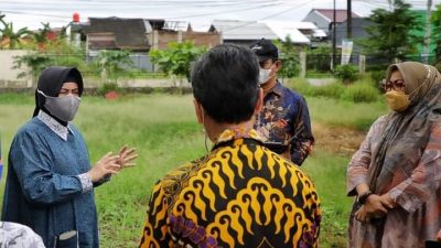 Kunjungan Bunda Paud dilokasi 5 Kecamatan di Kota Makassar yang Akan Dibangun Sekolah Standart Internasional