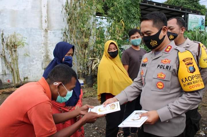 Kapolres Labuhanbatu Bergerak Bantu Korban Kebakaran