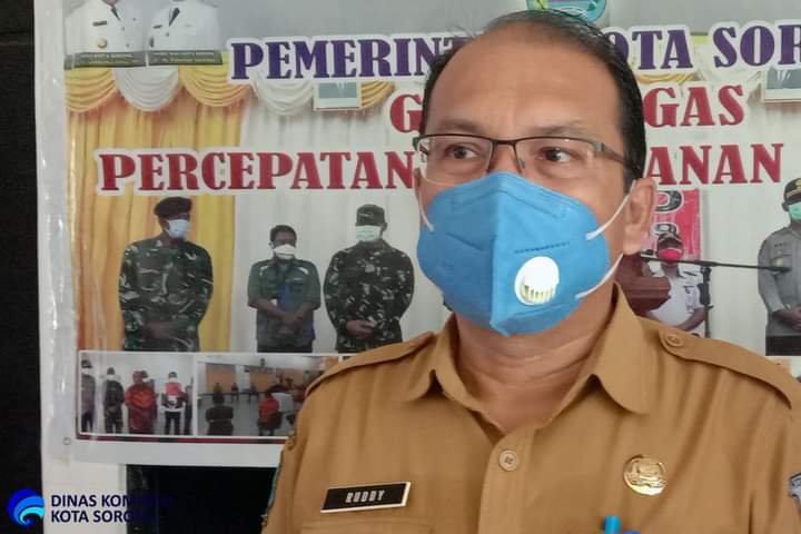Juru Bicara Satgas Covid-19 kota Sorong, Ruddy R. Laku, S.Pi.,M.M