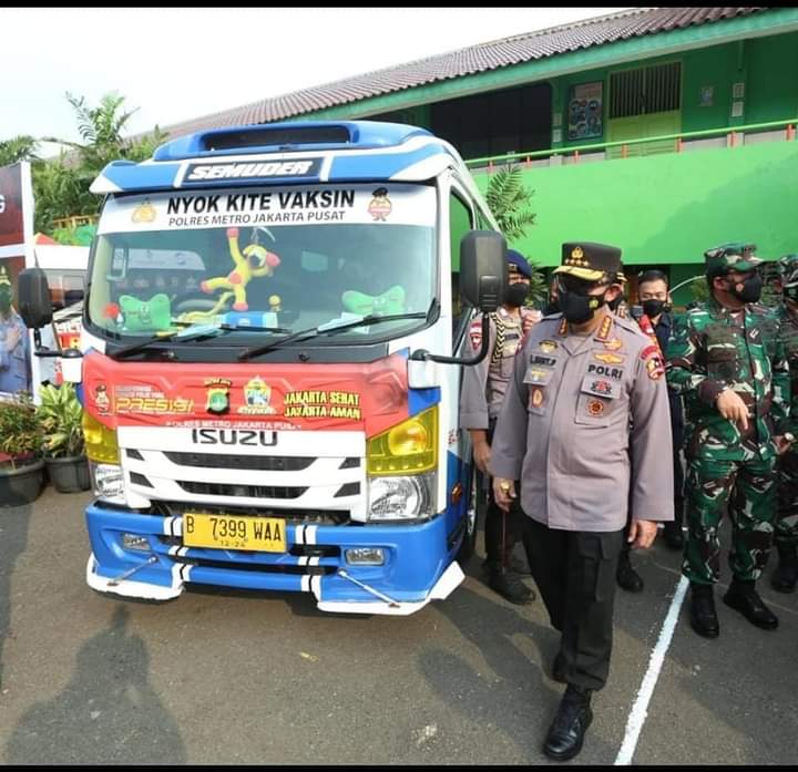 Pastikan Perekonomian dan Prokes Berjalan, Kapolri Gelar Posko PPKM di Pasar