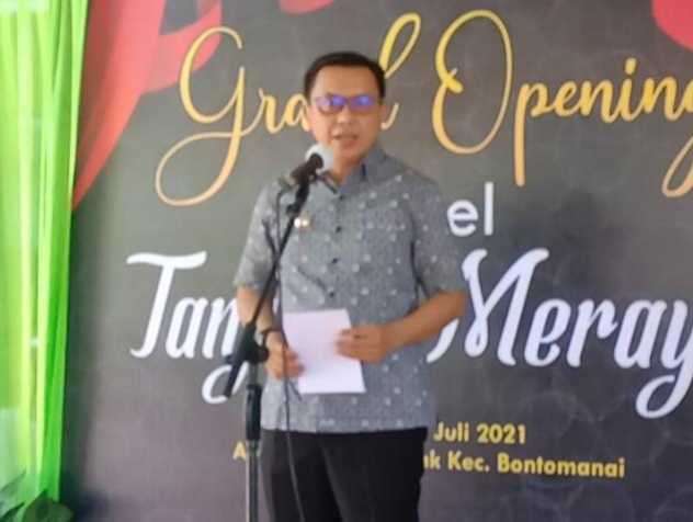 Bupati Kepulauan Selayar, Basli Ali Remikan Hotel Tanjung Merayu Appabatu