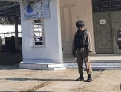 Suasana PPKM, Obyek Vital Menjadi Perhatian Kompi 3A Pelopor Brimob Polda Lampung