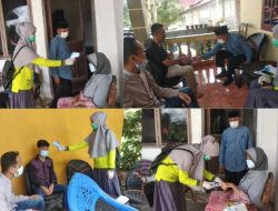 Cegah Covid-19, Pj Desa Barugariattang Bersama Jajaran Kunjungi Rumah Warga