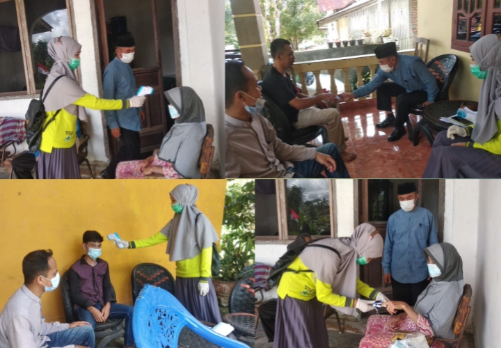 Cegah Covid-19, Pj Desa Barugariattang Bersama Jajaran Kunjungi Rumah Warga