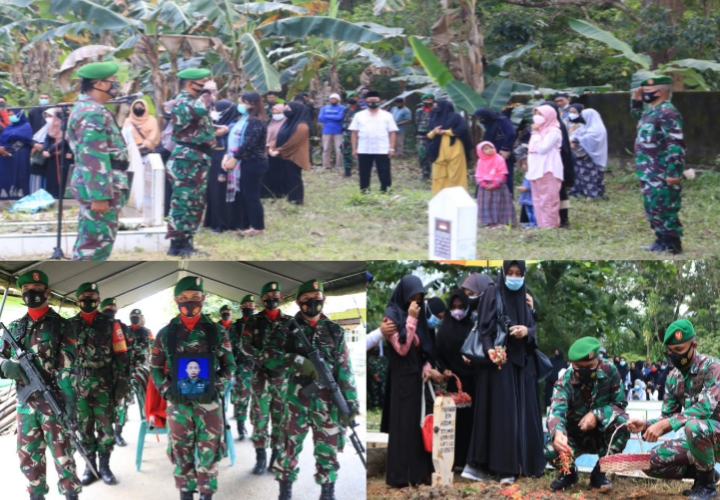 Dandim Pimpin Upacara Pemakaman Anggota Kodim 1417/Kendari