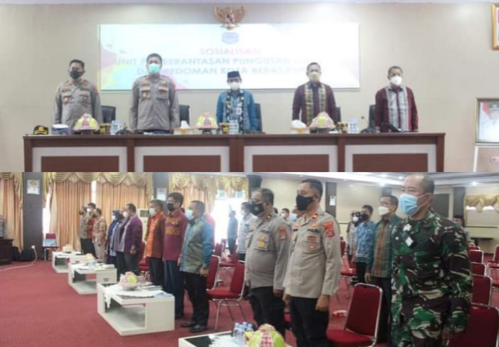 Pemkab Kolaka menggelar sosialisasi pemberantasan Pungutan Liar (Pungli) dan pedoman kota bebas Pungli, di Ruang Sasana Praja Pemda Kab. Kolaka