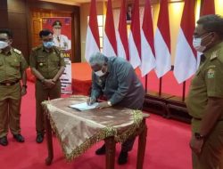 Gubernur Bersama Jajaran Ikuti Rapat Paripurna DPRD Sultra Secara Virtual