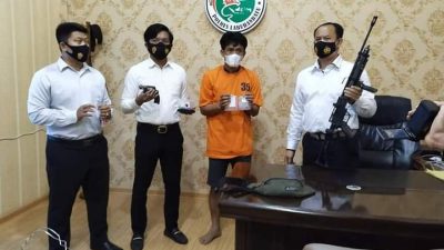 Pengedar Narkoba Bersenjata Rakitan Dibekuk Sat Narkoba Polres Labuhanbatu