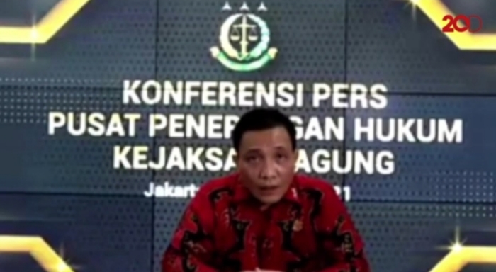 Konferensi pers pemecatan Jaksa Pinangki
