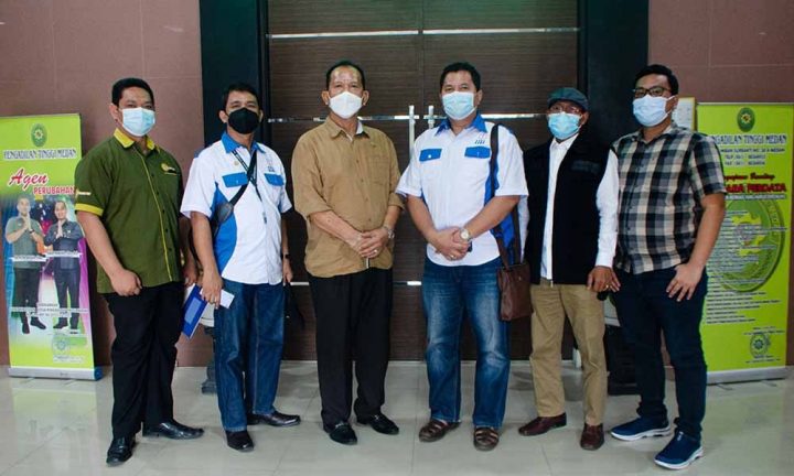 Temu Audensi PPWI Sumut dengan Ketua Pengadilan Tinggi