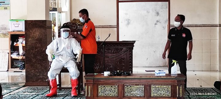 PC LDII Pedan Gelar Diklat Pemulasaran Jenazah Covid-19