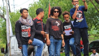 Ada Apa ?  DPP OPM Menggelar Aksi Unras di Depan Rujab Plt Gubernur Sulsel