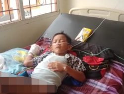 Bocah Usia 6 tahun Korban Tabrak Lari Di Koltim Terbaring Lemas Dirumah Sakit