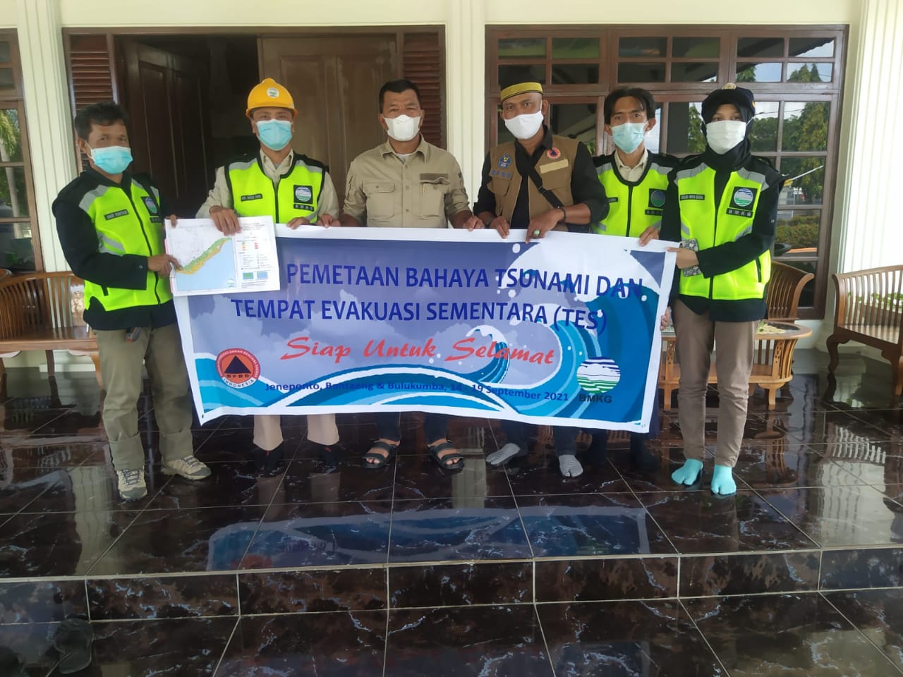 Bupati Andi Muchtar Ali Yusuf bersama tim BMKG dan BPBD Bulukumba dalam agenda Efektifkan Giat Survei bencana