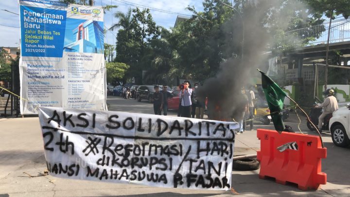 Hari Tani Nasional, Aliansi Mahasiswa Perguruan Tinggi Fajar Kembali Turun Ke Jalan